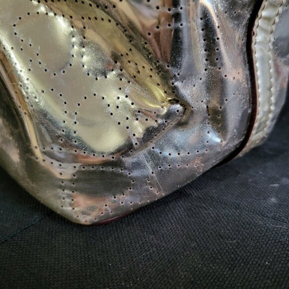 KATE SPADE GOLD METALLIC TOTE BAG - Picture 3 of 13